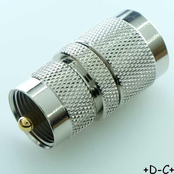 Adaptateur UHF male vers N male