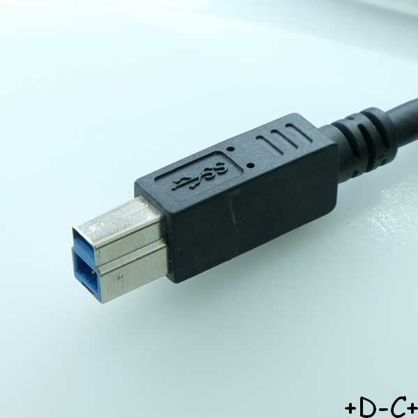 Cordon USB version 3.0 USB A mâle vers USB B mâle 3m - Distri-Compo