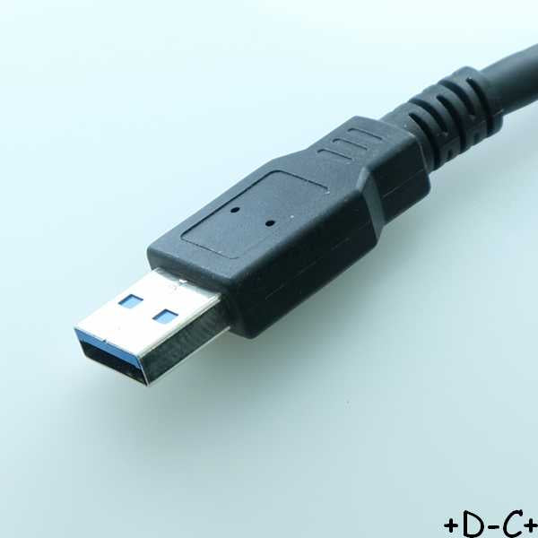 Cordon USB version 3.0 USB A mâle vers USB B mâle 3m - Distri-Compo
