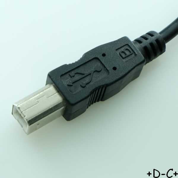 Cordon USB 2.0 Type A mâle vers Type B mâle 5m00 - Distri-Compo