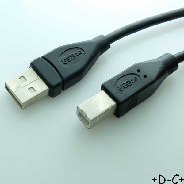 Cordon USB 2.0 Type A mâle vers Type B mâle 1m50 - Distri-Compo