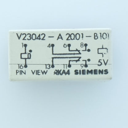 V23042-A2001-B101 Relais miniature DPDT (2RT) bobine 5VDC 2A DIP-8 Siemens