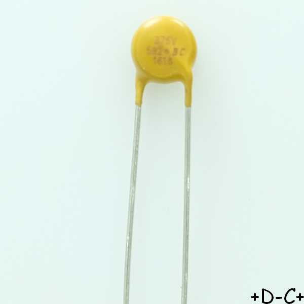 VDRS05C275BSE Varistance MOV 275VAC 350VDC 400A 5mm Vishay RoHS