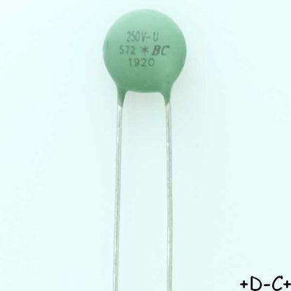 VDRUS07M250BSE Varistance MOV 250VAC 320VDC 7mm Vishay RoHS