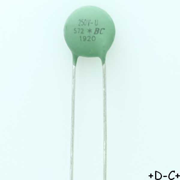 VDRUS07M250BSE Varistance MOV 250VAC 320VDC 7mm Vishay RoHS