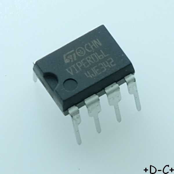 VIPER06LN Convertisseur AC/DC 85VAC à 265VAC DIP-7 STM RoHS