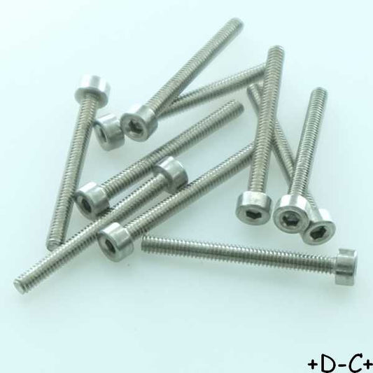 Vis 6 pans tête cylindrique 2x20mm inoxydable (lot de 10)