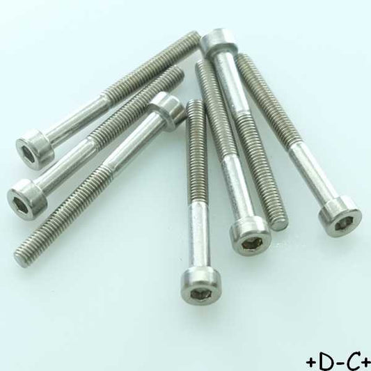 Vis 6 pans tête cylindrique 3x30mm inoxydable (lot de 7)