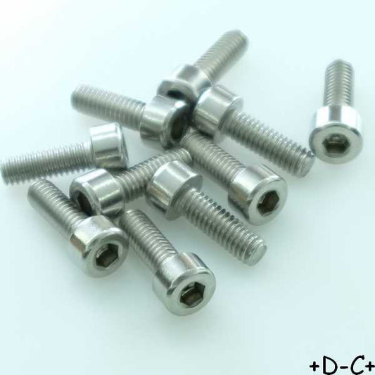 Vis 6 pans tête cylindrique 4x12mm inoxydable (lot de 10)