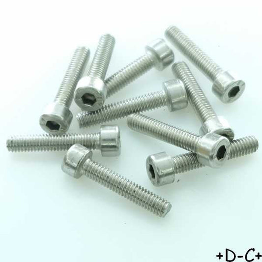 Vis 6 pans tête cylindrique 4x20mm inoxydable (lot de 10)