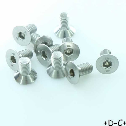 Vis 6 pans tête fraisée 5x10mm inoxydable (lot de 10)