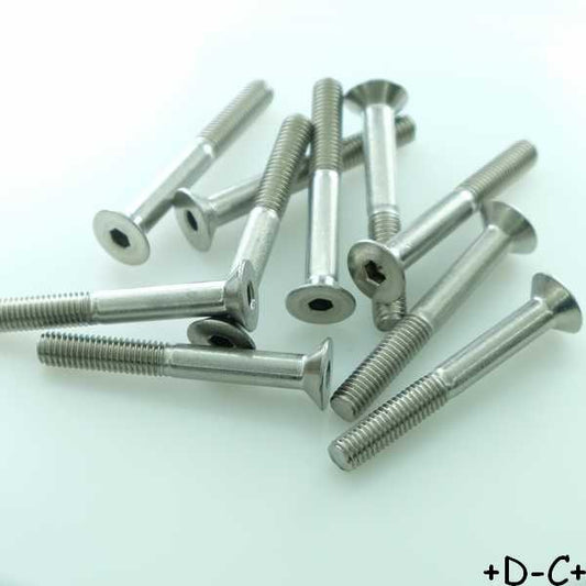 Vis 6 pans tête fraisée 5x40mm inoxydable (lot de 10)