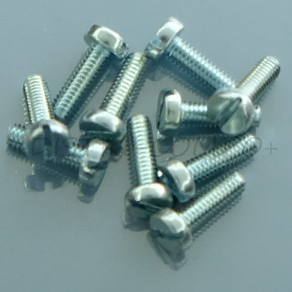 Vis tête cylindrique M2.5x8mm à fente acier galvanisé Reisser (lot de 10)