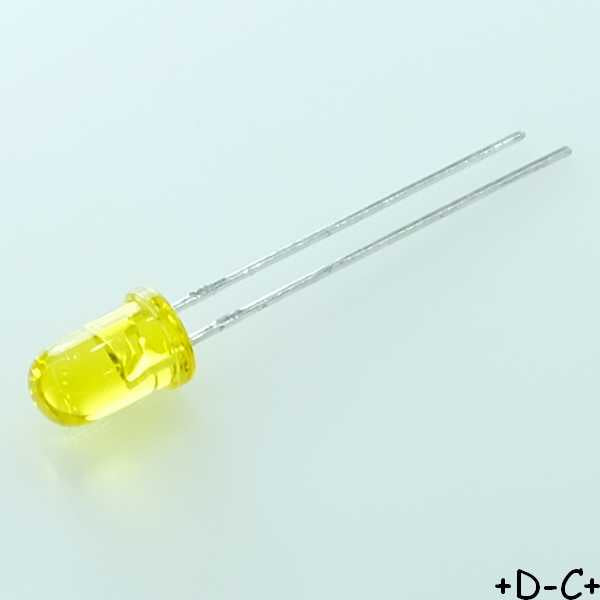 Led jaune 5mm 588nm 80mcd 20° WP7113YT Kingbright RoHS - Distri-Compo