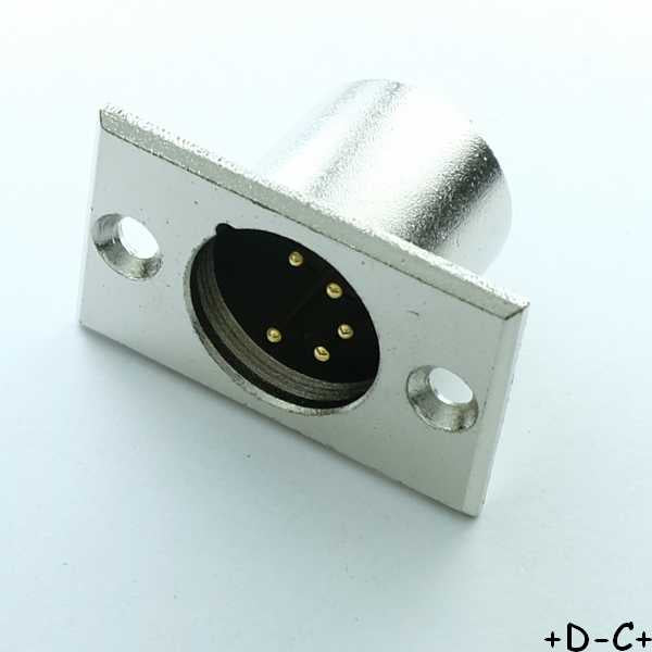 Embase XLR 5 broches mâle