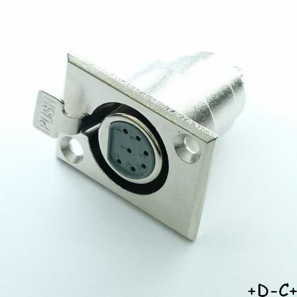 Embase XLR 7 broches femelle - Distri-Compo