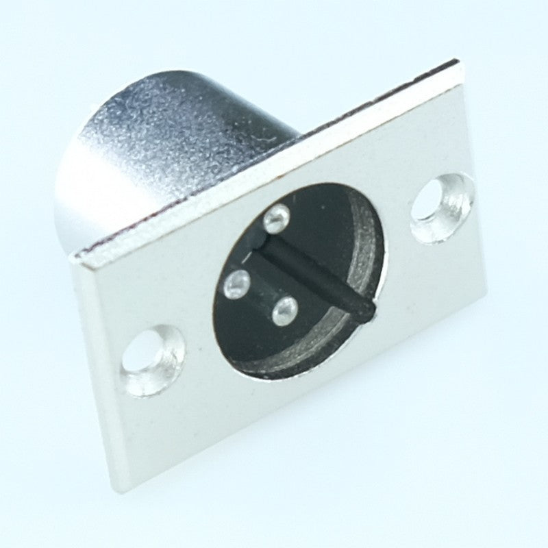 Embase XLR 3 broches mâle - Distri-Compo