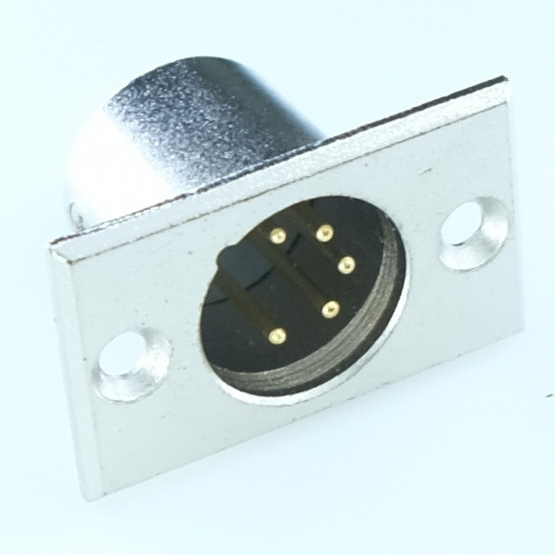 Embase XLR 5 broches mâle - Distri-Compo