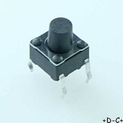 Commutateur tactile SPST-NO 12V 50mA Y97HT21A1GAFP CK