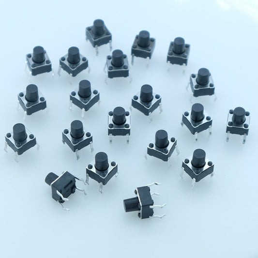 Commutateur tactile SPST-NO 12V 50mA Y97HT21A1GAFP CK (lot de 20)