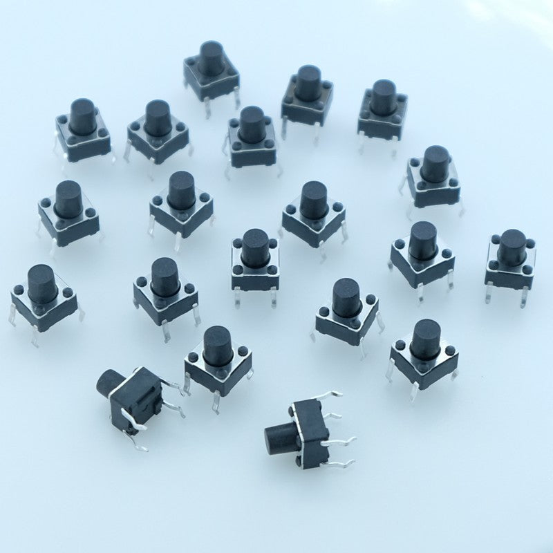 Commutateur tactile SPST-NO 12V 50mA Y97HT21A1GAFP CK (lot de 20)